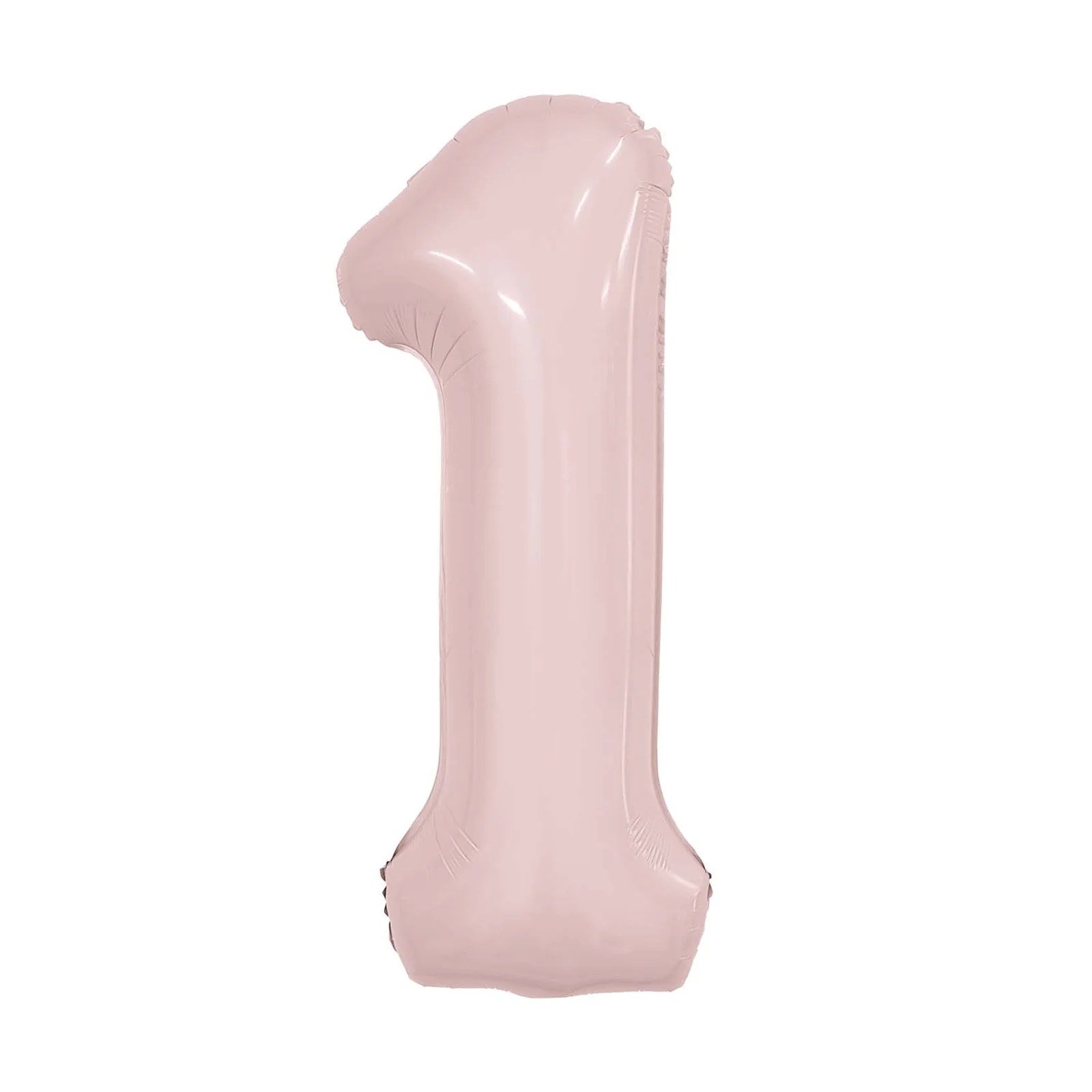 Balon din folie Cifra "1" 102 cm (40") Rose Pale