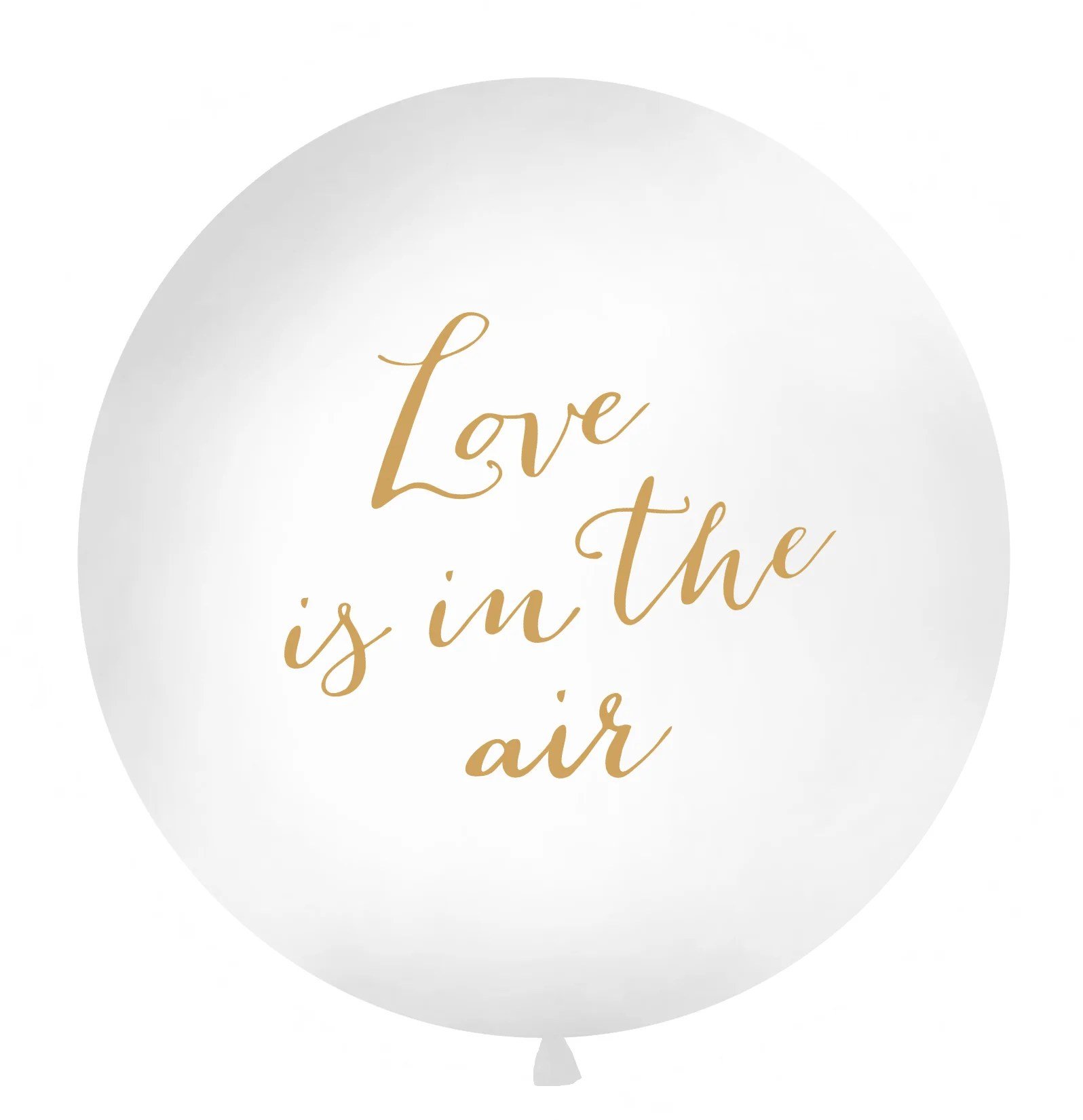 Balon latex 1 m, Love is in the air, alb