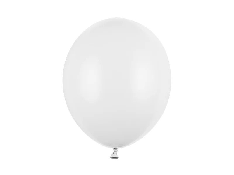 Balon latex Pastel 30 cm (12") alb pur 1pkt/100pc.