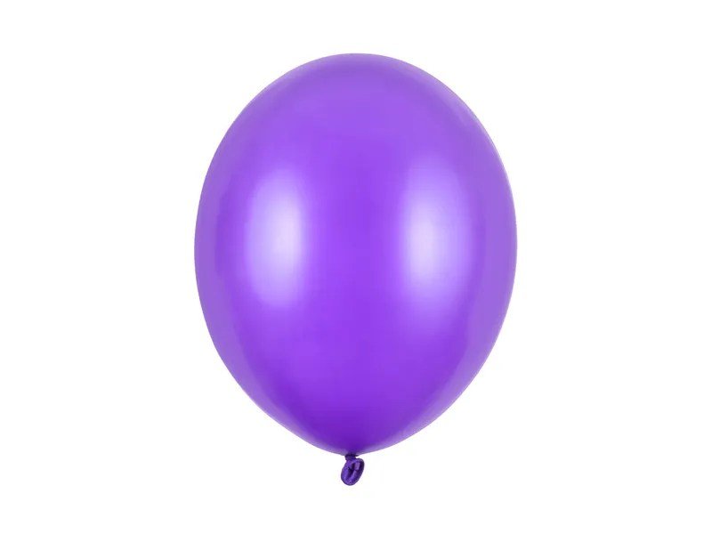 Balon latex metalic 30 cm (12") purpuriu 1pkt/50pc.