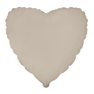 Balon din folie Inima 48 cm (19″) satin crem FX