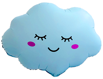 Balon din folie Nor albastru 56 х 70 cm (22 х 27″), i/i, FX