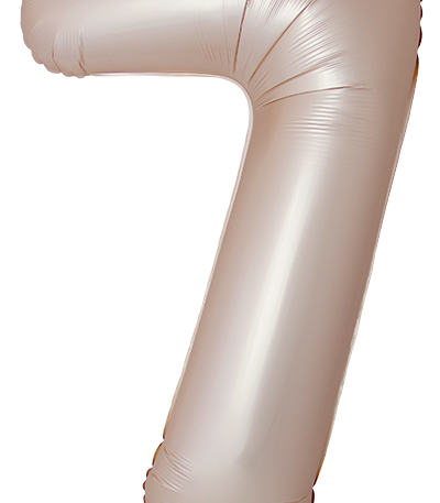 Balon din filie Cifra “7” 86 cm (34″) satin auriu FX