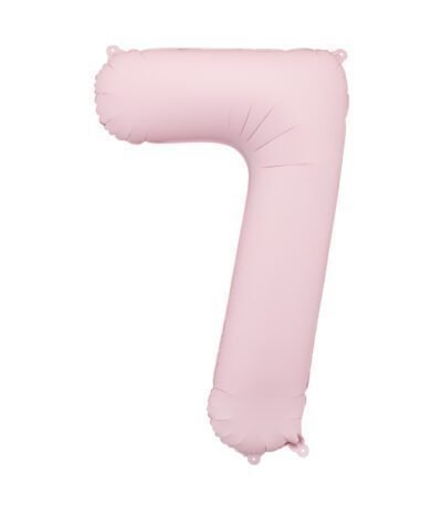 Balon din folie Cifra “7” 86 cm (34″) roz deschis PD