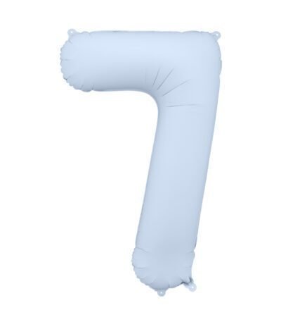 Balon din folie Cifra “7” 86 cm (34″) albastru cețos PD