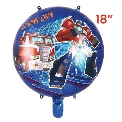 Balon din folie Cerc 48 cm (19″) Optimus Prime Level Up