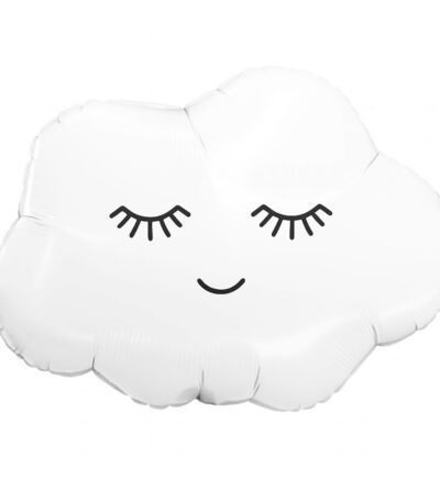 Balon din folie figurina 65/60 cm Nouras alb