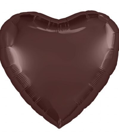 Balon din folie inima 48 cm (19″) castan boho