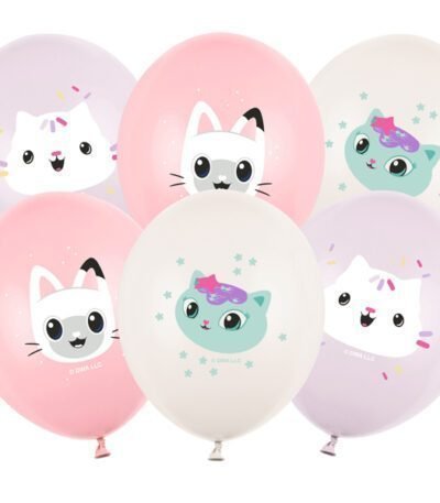 Set baloane latex 30cm (12″) 6 buc, Gabby’s Dollhouse PD