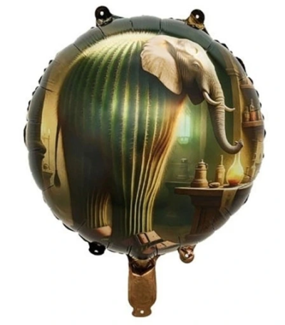 Balon din folie Cerc 48 cm (19″) Brainrot italian Tun Tun/Tung