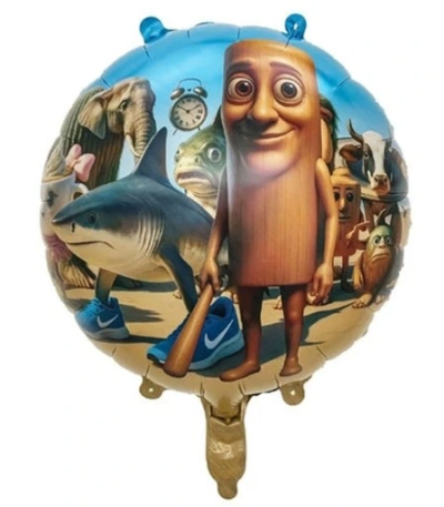 Balon din folie Cerc 48 cm (19″) Brainrot italian Tralalelor