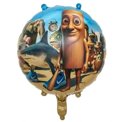 Balon din folie Cerc 48 cm (19″) Brainrot italian Tralalelor