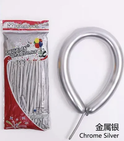 Baloane latex pentru modelare Chrom CN / 100 buc