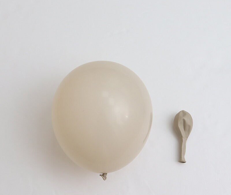 Balon latex 5" Pastel Sand white (Latte) CN / 200 pc.