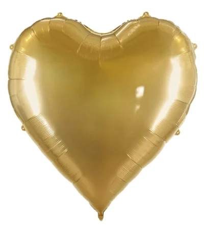 Balon din folie Inima 160 cm auriu