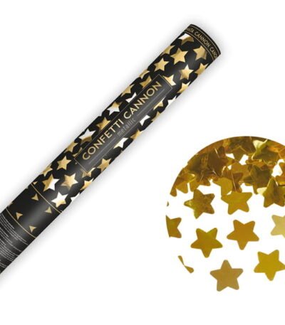 Tun Confetti cu stele aurii 40 cm
